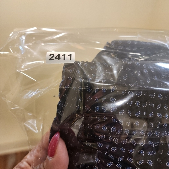 Talbots Women's Drawnstring Casual Navy and white pants size Sp - Picture 13 of 13